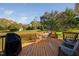 Back deck provides a relaxing outdoor space with beautiful backyard views at 3648 Praed Pl, Fuquay Varina, NC 27526