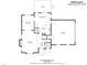 Detailed first floor plan layout showcasing the kitchen, living room, dining room, and garage layout at 3648 Praed Pl, Fuquay Varina, NC 27526