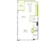 Floor plan featuring the kitchen, living room, and dining area layouts at 4506 Mint Leaf Ln, Raleigh, NC 27612