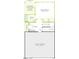 Floor plan showing the layout of the home, including the garage and bedroom at 4506 Mint Leaf Ln, Raleigh, NC 27612