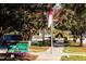 A view of the Centennial Trail at Charles Nordan Square with trees and parking at 46 Shay St, Angier, NC 27501