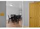 Traditional dining room with dark wood table and chairs at 47 Angela Way, Durham, NC 27703
