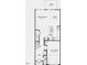 First floor floorplan featuring gathering room, dining, kitchen, half bath, garage, and patio at 52 Shay St, Angier, NC 27501