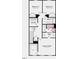 Upstairs floor plan featuring the primary suite, bedrooms, bathrooms, and laundry for convenient living at 58 Shay St, Angier, NC 27501