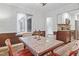 Bright dining area featuring a unique tile-top table and white-framed window at 5840 Branchwood Rd, Raleigh, NC 27609