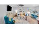 Comfortable living room with modern furnishings, and a spacious layout perfect for relaxation and gatherings at 8717 Wardle Ct, Raleigh, NC 27616
