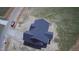Aerial view of home showing asphalt shingle roof and concrete driveway surrounded by grass and dirt at 143 Prency Ln, Middlesex, NC 27557