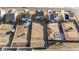 Aerial view of multiple backyards at 158 Arlie Ln, Lillington, NC 27546