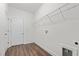 Laundry Room with hanging shelves at 170 Dunvegan Ln, Burlington, NC 27215