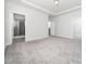 Spacious main bedroom features access to the bathroom and walk in closet at 1981 Rosedale Ridge Ave, Wake Forest, NC 27587