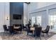 Beautiful resident's lounge with modern furnishings, fireplace, and television at 2321 Calluna Ct, Fuquay Varina, NC 27526