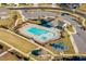 Community pool, playground, and gathering space offer neighborhood fun in this new community at 2609 Aster Ct, Apex, NC 27502