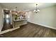 Open kitchen featuring stainless steel appliances and bar-top seating at 315 S Maple Ave, Kenly, NC 27542