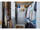 Organized walk-in closet featuring ample hanging space, shelving, and shoe storage, maximizing storage efficiency at 5520 Advancing Ave, Raleigh, NC 27616