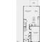 Detailed floorplan showcasing the layout of the first floor including the garage, kitchen, and patio at 62 Shay St, Angier, NC 27501
