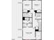 Upstairs floor plan featuring the owner's suite, bedrooms, and laundry area at 64 Shay St, Angier, NC 27501
