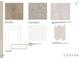 Selection of interior finishes, including flooring, countertops, and cabinet styles at 64 Shay St, Angier, NC 27501