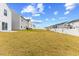 Spacious grassy backyard offers plenty of room for outdoor activities and relaxation at 669 Impala Trce, Wendell, NC 27591