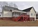 Large backyard with a screened-in porch at 730 Duck Pond Rd, Nashville, NC 27856