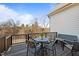 Spacious back deck with wooded view, perfect for outdoor gatherings at 1027 Laurelwood Dr, Durham, NC 27705