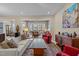 Spacious living room features a cozy seating area and an open floor plan with ample natural light at 1027 Laurelwood Dr, Durham, NC 27705