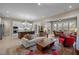 Inviting open-concept living space featuring a modern kitchen, cozy seating, and bright natural light at 1027 Laurelwood Dr, Durham, NC 27705