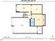 Detailed basement floorplan showing dimensions of the garage, rec room, storage and utility areas at 1028 Dotson Way, Apex, NC 27523