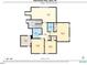 Second floor plan displaying bedrooms, bathrooms and closets at 1028 Dotson Way, Apex, NC 27523