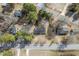 The aerial view shows mature trees and proximity to a paved road at 11254 Hwy Nc 50, Benson, NC 27504