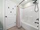 Clean and modern bathroom with a shower/tub combo at 115 Lockamy Ln, Youngsville, NC 27596