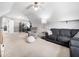 Inviting bonus room with plenty of space for lounging and recreation at 115 Lockamy Ln, Youngsville, NC 27596