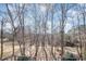 Relaxing backyard view of a serene wooded area, seen from an elevated porch of the property at 12345 Beestone Ln, Raleigh, NC 27614