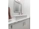 Well-lit bathroom featuring a vessel sink, large mirror, and stylish vanity at 1603 Sutton Dr, Raleigh, NC 27605