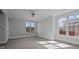 Bedroom with two large windows for plenty of natural light at 201 Finsbury St # 302, Durham, NC 27703