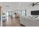 Open-concept space combining living and dining areas with natural light at 2440 Tonoloway Dr, Raleigh, NC 27610