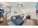 Comfortable living room with stylish furnishings and an inviting atmosphere at 2715 Edmund St, Durham, NC 27705