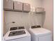 Laundry room featuring a washer, dryer, and overhead shelving at 2929 Great Lawn Rd, Apex, NC 27502