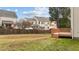 Expansive backyard with wooden deck at 3208 Marblewood Ct, Raleigh, NC 27604