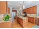 Spacious kitchen with wooden cabinets, stainless steel appliances, and central island at 3924 Sunset Maple Ct, Raleigh, NC 27612
