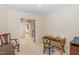 Comfortable office featuring classic furnishings and neutral tones at 3924 Sunset Maple Ct, Raleigh, NC 27612