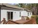 The backyard deck is perfect for relaxing or entertaining at 40 Paddle Wheel Ct, Franklinton, NC 27525