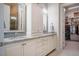 Elegant bathroom with double vanity, granite countertops, and ample storage at 44 Ashwood Dr, Chapel Hill, NC 27516