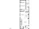 Floor plan showcases the layout of the home's first floor, including kitchen, dining, and living spaces at 502 Yeowell Dr, Chapel Hill, NC 27514