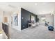 Upstairs flex space with a desk area and an exercise corner at 52 Commons Cir, Clayton, NC 27520