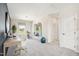 Spacious flex room with mirrors, desk, and exercise bike and ball at 52 Commons Cir, Clayton, NC 27520