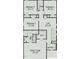 Upstairs floor plan with four bedrooms and owner's suite at 52 Commons Cir, Clayton, NC 27520
