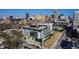 Aerial view of a sleek and modern building in a vibrant city neighborhood, perfectly located near urban amenities at 523 S West St # 409, Raleigh, NC 27601