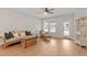 Bright living room area with hardwood flooring and plenty of natural light at 1003 Branwell Dr, Durham, NC 27703