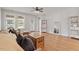 Bright living room area with hardwood flooring and plenty of natural light at 1003 Branwell Dr, Durham, NC 27703