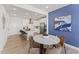 Modern kitchen with stainless steel appliances, granite countertops, and a breakfast bar at 1247 Shaw View Alley # 101, Raleigh, NC 27601